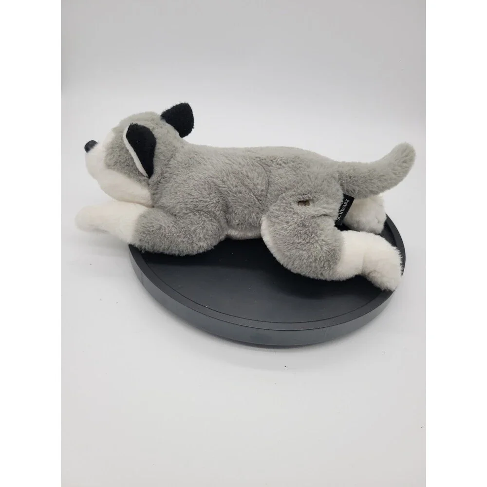 FAO Schwarz Plush Husky Wolf Dog 14
